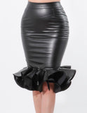 Farah Faux Leather Skirt